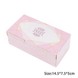 HULIANFU StoBag 5pcs Egg Yolk Crisp Cookie Baking Packing Box Donuts Chocolate Gift Clear Window Birthday Christmas Event &amp; Party Favors