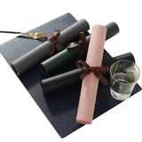 HULIANFU Rectangular Table Mat PU Leather Placemat  Waterproof Greaseproof  Pad Kitchen for Dining Anti-Scalding Insulation
