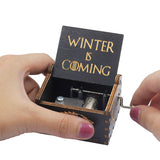 HULIANFU  Wooden Hand Crank Music Box Magic School Game Jurassic Park Godfather Children  Holiday Gift Christmas New Year Gift