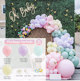 HULIANFU QIFU Macaron Balloons Garland Latex Ballons Arch Happy Birthday Party Decor Kids Adult Wedding Baloon Chain Baby Shower Balon