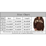 Y2K Gothic Sweatshirt Oversized Hoodie Women Autumn Zip Up Long Sleeve Coat Top Female 90S Vintage E-Harajuku Grunge Clothes