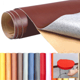 HULIANFU Litchi Pattern Back Self adhesive Stick Faux PU Leather Fabric Hole Repair Patch Sticker For Sofa Car Bag DIY Craft Handmade