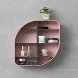HULIANFU New Bathroom Wall-mounted Makeup Storage Box without Punching Large-capacity Jewelry Cosmetic Storage Box