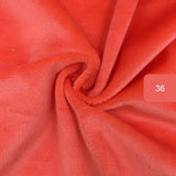 HULIANFU   Zyfmptex 1pcs Minky Fabrics For Sewing Diy Handmade Home Textile Cloth For Toys Plush Fabric Patchwork Solid Color Style 45*50cm
