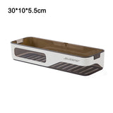 HULIANFU Wall Mounted Bathroom Shelf Shampoo Shower Organizer Punch-Free Bathroom Shelves Storage Rack Drainage Holder Household Items