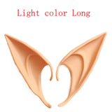 HULIANFU Party Decoration Latex Ears Fairy Cosplay Costume Accessories Angel Elven Elf Ears Photo Props Adult Kids Toys Halloween Supply