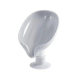 HULIANFU Leaf Shape Soap Holder Bathroom Shower Storage Box Punch-Free Dish Plate Tray Bathroom Soap Holder Case Supplies Gadgets