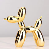 HULIANFU Nordic Resin Dog Crafts electroplating balloon dog sculpture home decorations modern living room desktop animal decor Ornament