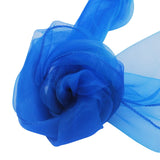 HULIANFU Organza Chair Sashes Bow Chair Covers Organza Fabric DIY Knot Chair Tie for Party Events Wedding Decoration 18cmx275cm
