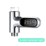 HULIANFU Water Shower Thermometer LED Display Flow Self-Generating Meter Monitor Baby Celsius Faucet Precise Bath Kitchen Ship From EU