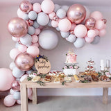 HULIANFU Macaron Balloons Garland Arch Rose Gold Confetti Ballon Wedding Birthday Baloon Birthday Party Decor Kids Baby Shower