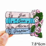 HULIANFU Van Gogh Embroidered Patches on Clothes DIY Cartoon Wave Applique Clothing Thermoadhesive Patches for Clothing DIY