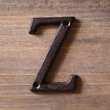 HULIANFU Metal Letters Numbers Cast Iron Decoration House Sign Doorplate DIY Cafe Wall CLH@8