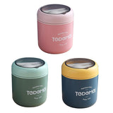 HULIANFU Thermal Lunch Box Food Container With Spoon PP Material Vacuum Cup Soup Cup Portable Insulated Breakfast Tableware