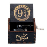 HULIANFU  Wooden Hand Crank Music Box Magic School Game Jurassic Park Godfather Children  Holiday Gift Christmas New Year Gift