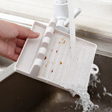 HULIANFU Kitchen Spoon Holders Fork Spatula Rack Shelf Organizer Plastic Spoon Rest Chopsticks Holder Non-slip Spoons Pad Kitchen Utensil