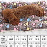 HULIANFU Pet Sleeping Mat Cat Bed Dog Bed Thickened Pet Soft Wool Mat Blanket Mmattress Household Portable Washable Warm Carpet