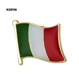 HULIANFU National Flag Metal Lapel Pin Flag Pin Badge Russia Algeria Argentina Brazil Belgium Germany France Costa Rica South Korea  Neth