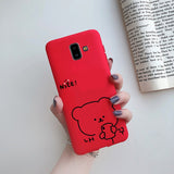 HULIANFU Phone Case for Cover Samsung Galaxy J6  case For Coque Fundas Samsung J6  J 6 Plus  Cases Silicone Soft Back Cover