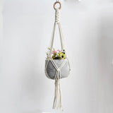HULIANFU New arrival good quality handmade macrame plant hanger, pot holder  pot hanging  pot tray for garden for home