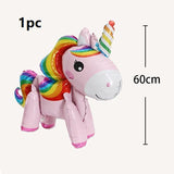 HULIANFU Unicorn Balloon Decoration Happy Birthday Party Supplies Foil Letter Balloon Globos Balony Banner Streamer Baby Shower Balloons