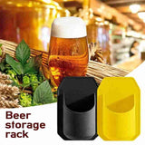 HULIANFU Portable Black Beer Rack Bathroom Wine Glass Holder N3F2 Suction Holder Cups Wall Fixed Plastic B7N6