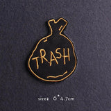 HULIANFU Van Gogh Patch Iron On Patches For Clothing Thermoadhesive Patches On Clothes Japan Anime/Fusible Patch Embroidery Sticker Badge