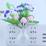 HULIANFU Novelty Night Light US Plug Induction Dream Mushroom Fungus Luminaria Lamp 220V 3 LED Mushroom Lamp led night lights