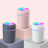 HULIANFU Portable USB Humidifier 300ml Ultrasonic Dazzle Cup Aroma Diffuser Cool Mist Maker Air Humidifier Purifier with Romantic Light