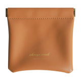 HULIANFU Lady Cosmetic Bag Small Portable Airpods Protective Sleeve Mini Bag Earphone Sundries Lipstick Storage Bag PU Leather Small Bag