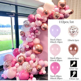 HULIANFU Macaron Balloons Garland Arch Rose Gold Confetti Ballon Wedding Birthday Baloon Birthday Party Decor Kids Baby Shower