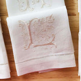 HULIANFU Letters Embroidery  Table Napkin  White Wedding Party Holiday  Decorative  Towel  Rectangular  Hand Towels