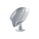 HULIANFU Leaf Shape Soap Box Drain Soap Holder Box Bathroom Accessories Toilet Laundry Soap Box Bathroom Supplies Tray Gadgets