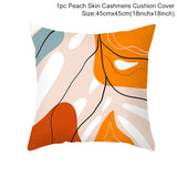 HULIANFU New Style Geometric Yellow Pillowcase Decorative Cushion For Sofa DIY Printed Pillow Chair Car Cushion Christmas Home Decoration