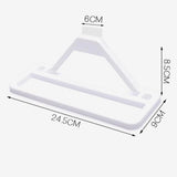 HULIANFU New Wall Mounted Shoe Rack Bathroom Home Shoe Organizer Space Saving Slippers Hanger Punch-free Wall Hanging Storage Rack