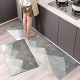 HULIANFU New Hot Sale Kitchen Floor Mat Tableware Pattern Entrance Doormat Bathroom Door Floormat Parlor Anti-slip Antifouling Long Rugs