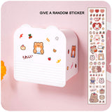 HULIANFU W&amp;G Toilet Organizer Adhesive Large Storage Box Sanitary Napkin Organizer for Cosmetics Decorative Box Bathroom Accessories