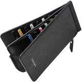 HULIANFU Multifunctional Long Wallet Card package Natural Resin Material Electroplated Metal Zipper High Quality Waterproof Wallet