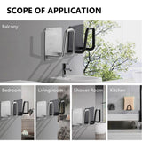 HULIANFU Kitchen Sponges Holder Self Adhesive Sink Sponges Drain Drying Rack 304 Stainless Steel Storage Holder Kitchen Sink Accessories