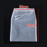 HULIANFU Soy Milk Wine Filter Bag Nut Milk Bag Tea Coffee Oil Yogurt Filter Net Mesh Kitchen Food Reusable Nylon Filter Bags Strainer