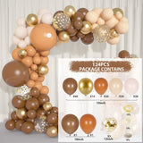 HULIANFU Rose Apricot Balloon Garland Arch Kit Wedding Birthday Party Decoration Kids Confetti Latex Balloons Baby Shower Decor Baloon