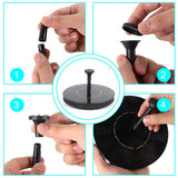 HULIANFU Mini Solar Power Water Fountain Garden Pool Pond Outdoor Bird Bath Floating Water Fountain Pump Patio Landscape Pond Decoration