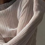 Hulianfu Fall Elegant See Through Long Sleeve Mock Neck Women Tops Fashion Streetwear Sexy T-Shirts Tees Slim Clothes