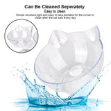 HULIANFU Non-Slip Pet Bowls For Cats Food Cat Water Bowl Double Cat Bowl Dog Bowl Pet Feeding Cat Dogs Feeder Protection Cervical