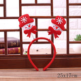 HULIANFU 2023 Christmas Headband Santa Tree Elk Antlers Hair Accessories for Girls Headwear Reindeer Ornaments Elk Ears Christmas Decorations