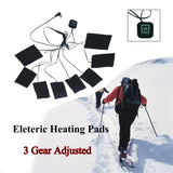 HULIANFU USB Charged Electric Heating Sheet Heating Pad With 3 Gear Adjustable Temperature For Vest Jacket Outdoor Accessories