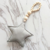 HULIANFU Nordic Kids Room Love Moon Star Shaped Cotton Hanging Decoration Scandinavian Kids Baby Bedroom Room Interior Decor Supplies