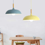 HULIANFU Nordic Modern LED E27 Oak Pendant light plate Hanging Lights Home improvement Iron and Oak decoration Pendant lamp