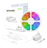 HULIANFU Smart LED Strip Lights 16.4ft WiFi LED Lights Work With Alexa Google Assistan For Home Kitchen TV Party Decorative Led Lamp