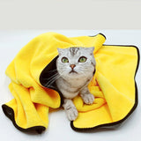 HULIANFU Pet Bath Towels Are Easy To Clean, Super Absorbent, Thick Cat And Dog Bathrobes, Soft Dog Blankets, Quick-Drying Supplies